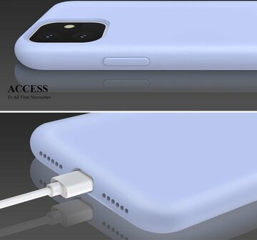 iPhone 11 - Siliconen Back Cover - Paars