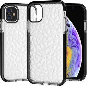 iPhone 11 - Crystal Back Cover - Zwart