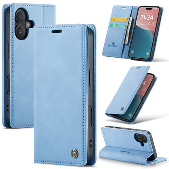 iPhone 16 Plus - Sky Blue - Book Case