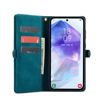 Samsung A56 - Emerald Green - 2 in 1 Book met Extra Vakken