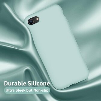 iPhone SE (2020) - Siliconen Back Cover - Turquoise