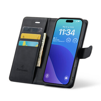 iPhone 16 Pro - Charcoal Gray - 2 in 1 Book Case