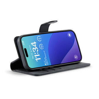 iPhone 16 Pro - Charcoal Gray - 2 in 1 Book Case