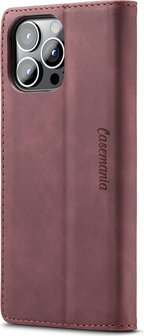 iPhone 12 Pro Max Bordeaux Red - Book Case