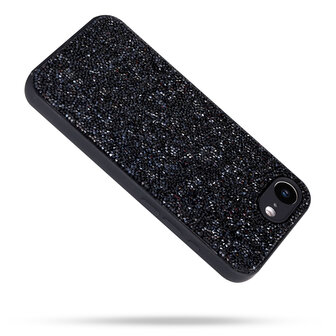 iPhone 16E - Diamant Glitter - Zwart
