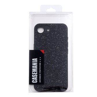 iPhone 16E - Diamant Glitter - Zwart