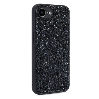 iPhone 16E - Diamant Glitter - Zwart