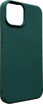 iPhone 14 Plus - Microfiber Back Cover - Donker Groen