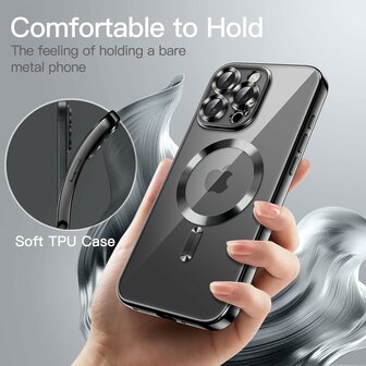 iPhone 16 Pro - Zwart - Siliconen MagSafe Back Cover
