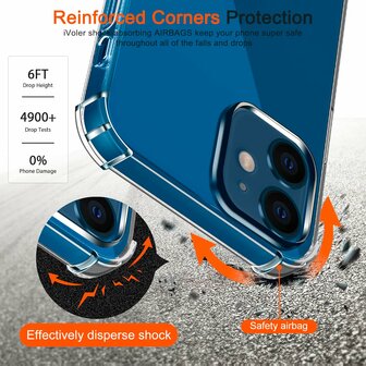 iPhone 11 - Anti Shock &amp;amp; 2x Glas - Transparant