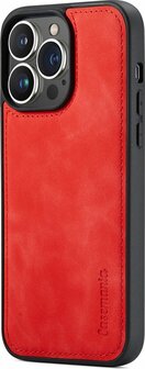iPhone 14 Pro Crimson Red - 2 in 1 Book Case