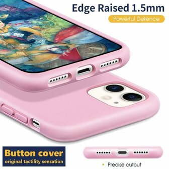 iPhone 11 - Siliconen Back Cover - Roze
