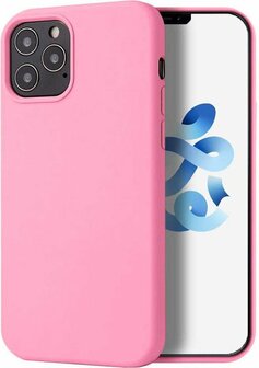 iPhone 12 Pro Max - Siliconen Back Cover - Roze