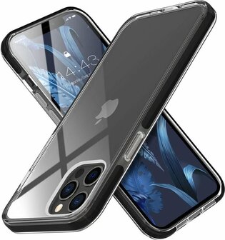 iPhone 12 Pro Max Zwart - Gel Armor Back Cover