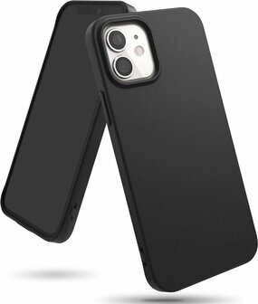 iPhone 12 Mini - Siliconen Back Cover - Zwart