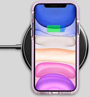 iPhone 11 - Crystal Back Cover - Roze