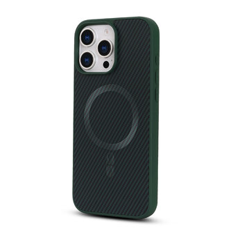 iPhone 14 Pro - Groen - Carbon MagSafe Back Cover