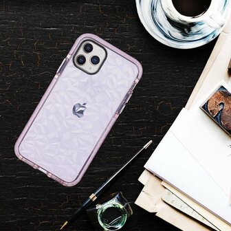 iPhone 11 Pro Max - Crystal Back Cover - Roze