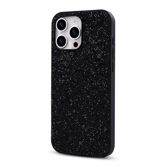iPhone 16 Pro Max - Diamant Glitter - Zwart