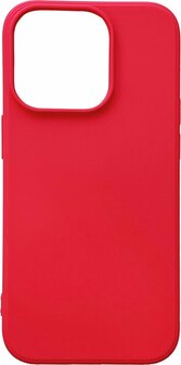 iPhone 14 Pro - Microfiber Back Cover - Rood