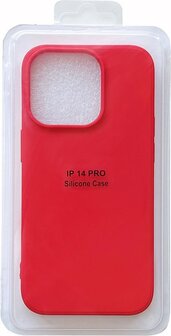 iPhone 14 Pro - Microfiber Back Cover - Rood