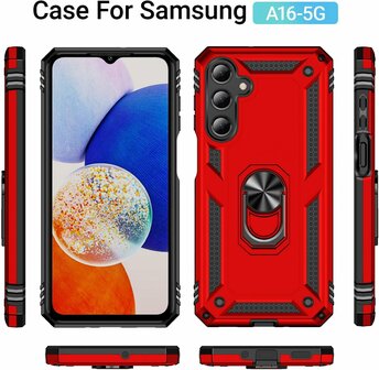 Samsung Galaxy A56 - Rood - Kickstand Armor