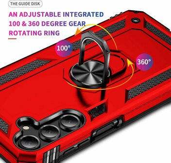 Samsung Galaxy A56 - Rood - Kickstand Armor