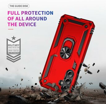 Samsung Galaxy A56 - Rood - Kickstand Armor
