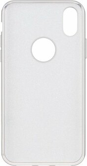 iPhone XS Max - Glitter Back Cover - Silver