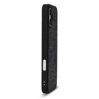 iPhone 16 - Diamant Glitter - Zwart