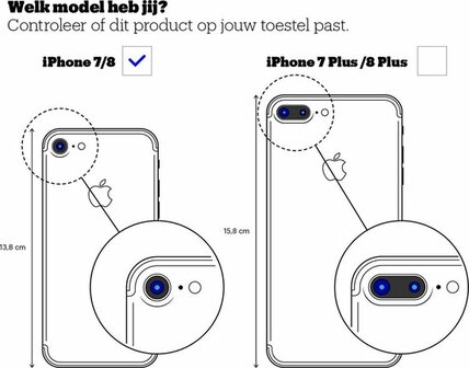 iPhone 7 &amp;amp; 8 - Armor met Kickstand Ring - Zwart