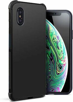 iPhone XS Max - Anti Shock &amp;amp; Glas - Zwart