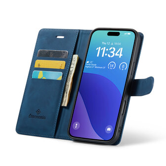 iPhone 16 Pro Max - Navy Blue - 2 in 1 Book Case