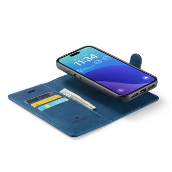 iPhone 16 Pro Max - Navy Blue - 2 in 1 Book Case