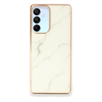 Samsung A55 - Marmer Back Cover - Wit