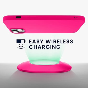 iPhone 14 Plus - Liquid Back Cover - Roze