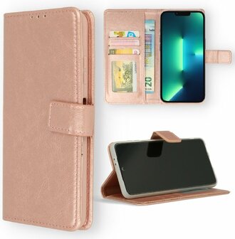 iPhone 14 Pro - Book Case - Rosegoud