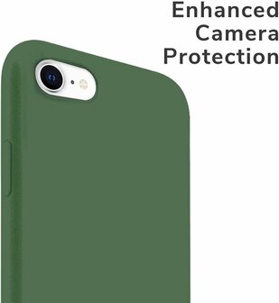 iPhone SE (2020) - Siliconen Back Cover - Groen
