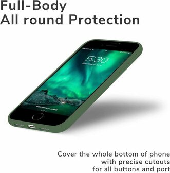 iPhone SE (2020) - Siliconen Back Cover - Groen