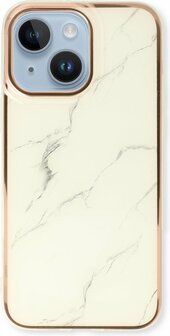 iPhone 14 Plus - Marmer Back Cover - Wit