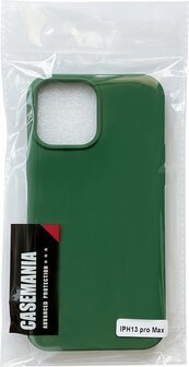 iPhone 13 Pro Max - HQ TPU Back Cover - Donker Groen