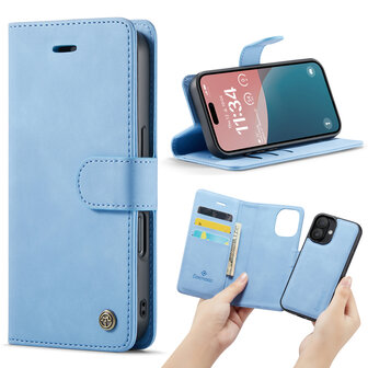 iPhone 16 Plus - Sky Blue - 2 in 1 Book Case