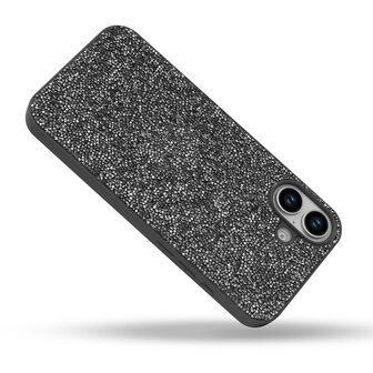 iPhone 16 Plus - Diamant Glitter - Zilver