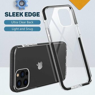 iPhone 11 Pro Max Zwart - Gel Armor Back Cover