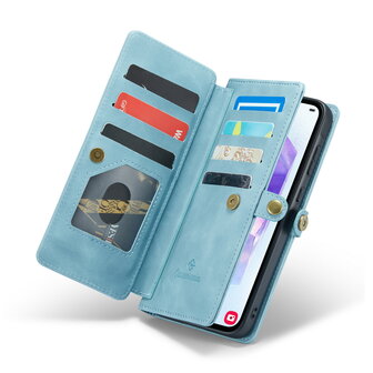 Samsung A56 - Aqua Blue - 2 in 1 Book met Extra Vakken