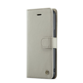 iPhone 15 Plus - 2 in 1 Book Case - Smoke Gray