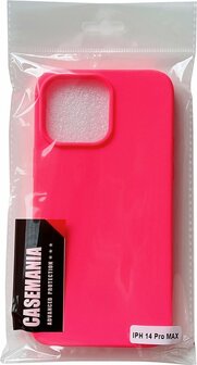 iPhone 14 Pro Max - HQ TPU Back Cover - Neon Roze