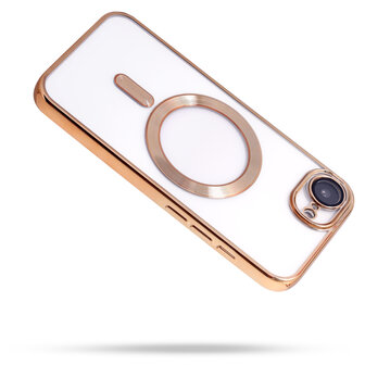 iPhone 16e - Goud - Siliconen MagSafe Back Cover