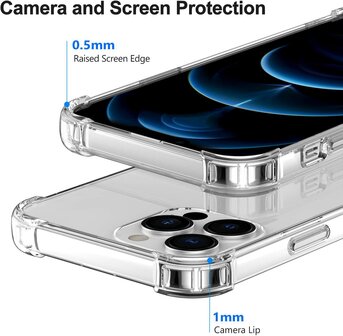 iPhone 15 Pro - Anti Shock &amp;amp; 2x Glas - Transparant