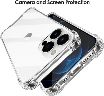 iPhone 15 Pro - Anti Shock &amp;amp; 2x Glas - Transparant
